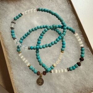 Set of 3 bracelets from Bali. These beads were blessed in Bali.